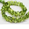 Natural Green Peridot Faceted Onion Drops Beads Strand Quantity 1 Strand Length 6 Inches and size 5mm approx